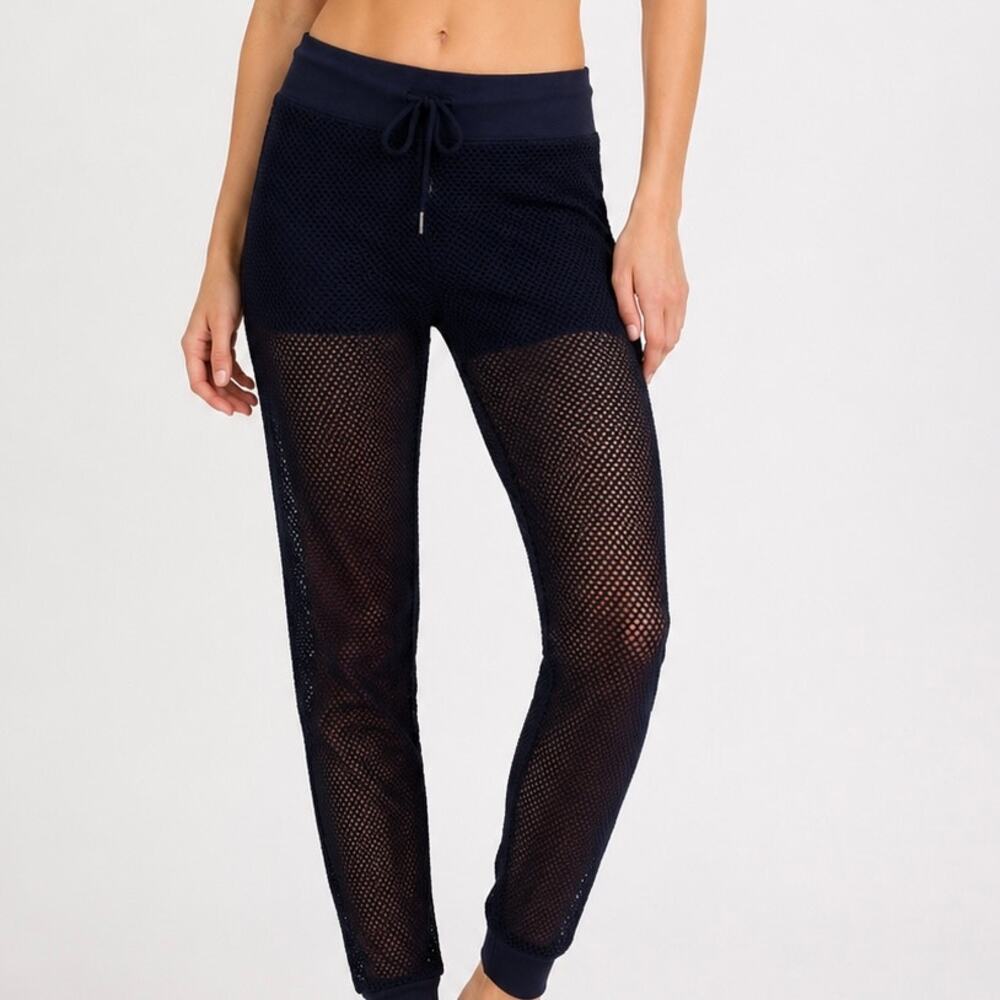 Electric & Rose ‘Panama’ Mesh Jogger Sweatpants, Black
